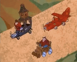 Motors Race Video GIF - 08 Wacky Races Cartoons TV Filme Multimedia 