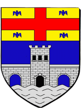 Blasón-Blasón L_ILE SAINT DENIS 93 Departamentos - Ciudades Francia Banderas 