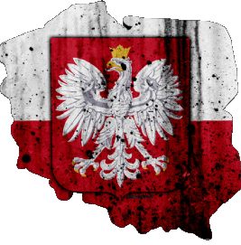 Mapa Polonia Europa Banderas 