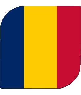 Carré Tchad Afrique Drapeaux 