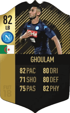 Faouzi Ghoulam Argelia F I F A - Jugadores  cartas Vídeo Juegos Multimedia 
