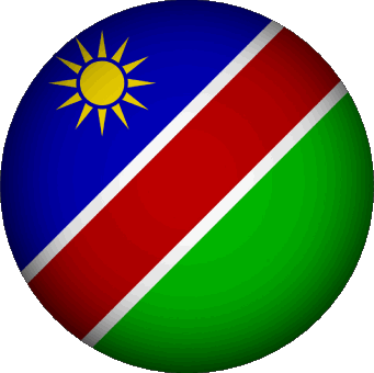 Rond Namibie Afrique Drapeaux 