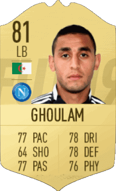 Faouzi Ghoulam Algeria F I F A - Card Players Video Games Multi Media 