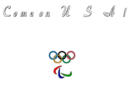 Olympic Games Come on U.S.A English Messages 