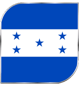 Square Honduras America Flags 