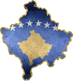 Mapa Kosovo Europa Banderas 