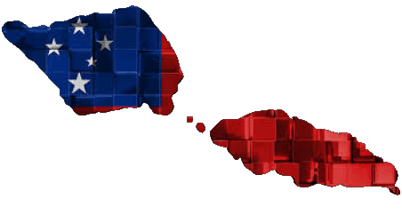 Map Samoa Oceania Flags 