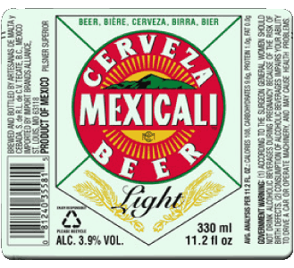 Mexicali Mexiko Bier Getränke 