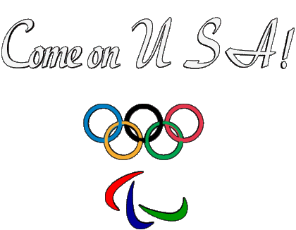 Olympic Games Come on U.S.A Anglais Messages 