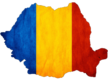 Carta Geografica Romania Europa Bandiere 