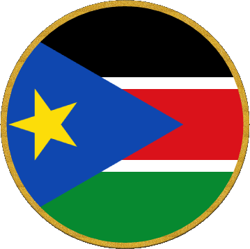 Rond Sudan del sud Africa Bandiere 