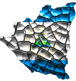 Carte Nicaragua Amériques Drapeaux 