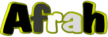 Afrah A WEIBLICH - Maghreb Muslim Vorname 