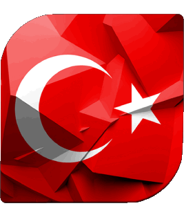 Carré Turquie Asie Drapeaux 