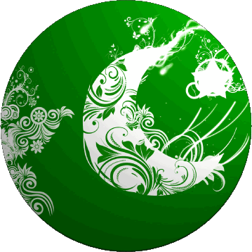 Round Pakistan Asia Flags 