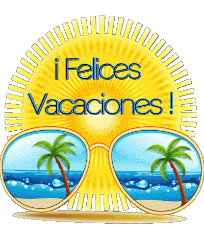 18 Fond Transparent Felices Vacaciones Espagnol Messages 
