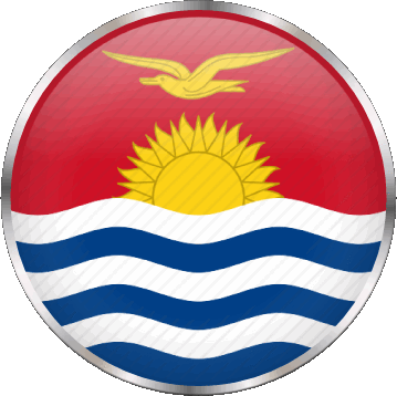 Runde Kiribati Ozeanien Fahnen 