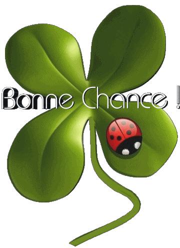 01 Sfondo trasparente Bonne Chance Francese Messagi 