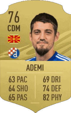 Arijan Ademi Macédoine F I F A - Joueurs Cartes Jeux Vidéo Multi Média 