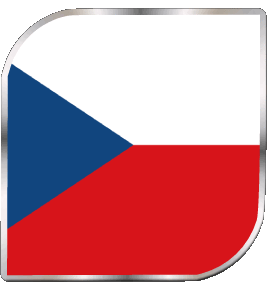 Square Czech Republic Europe Flags 