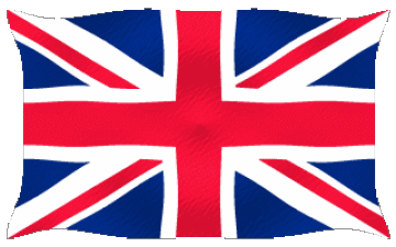 Ondulación Reino Unido Europa Banderas 