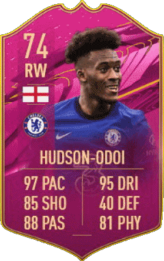 Callum Hudson-Odoi Inghilterra F I F A - Giocatori carte Videogiochi Multimedia 