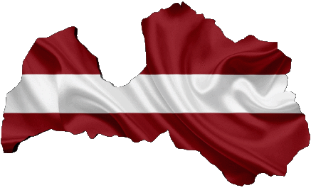 Map Latvia Europe Flags 