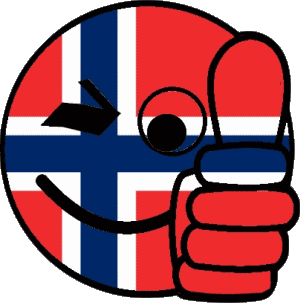 Smiley - OK Norway Europe Flags 