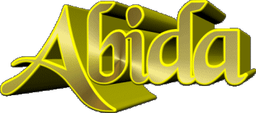 Abida A FEMININ - Maghreb Musulman Prénoms 