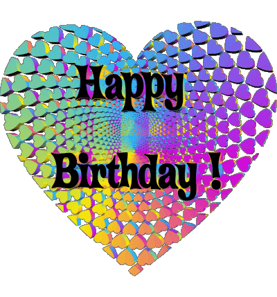 012 Heart Happy Birthday Inglese Messagi 