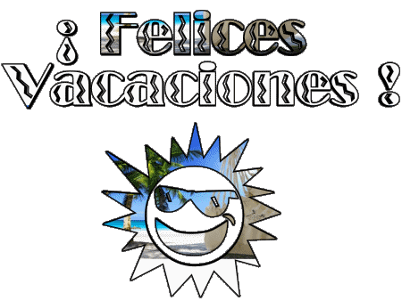 04 Transparenter Hintergrund Felices Vacaciones Spanisch Nachrichten 