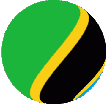 Sphere - Cube Tanzania Africa Flags 