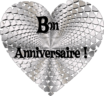 012 Coeur Bon Anniversaire Französisch Nachrichten 