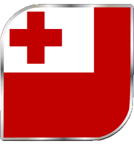 Square Tonga Oceania Flags 