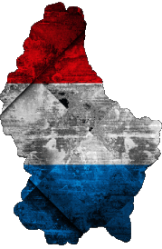 Carta Geografica Lussemburgo Europa Bandiere 