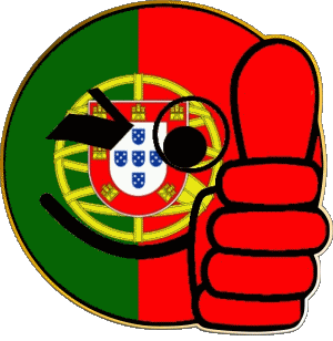 Smiley - OK Portugal Europa Fahnen 