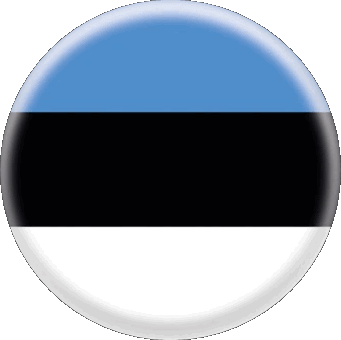 Tondo Estonia Europa Bandiere 