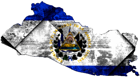 Mapa El Salvador América Banderas 
