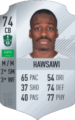 Motaz Hawsawi Arabia Saudita F I F A - Jugadores  cartas Vídeo Juegos Multimedia 