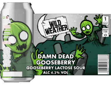 Damn dead  gooseberry-Damn dead  gooseberry Wild Weather Royaume Uni Bières Boissons 
