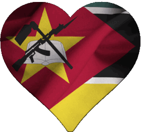Cuore Mozambico Africa Bandiere 