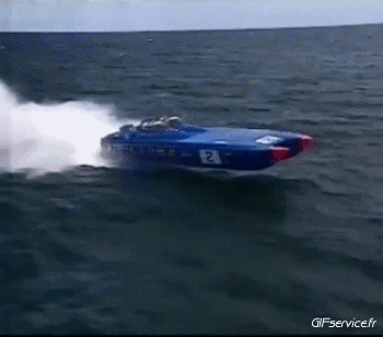 Offshore Power Boat Barcos Transporte Humor - Fun 