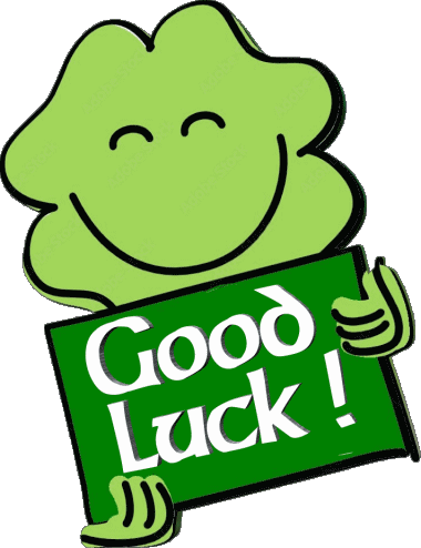 03 Fond Transparent Good Luck Anglais Messages 