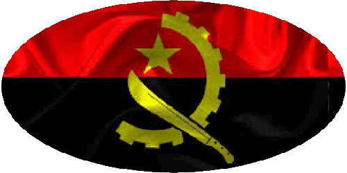 Angola Angola África Banderas 