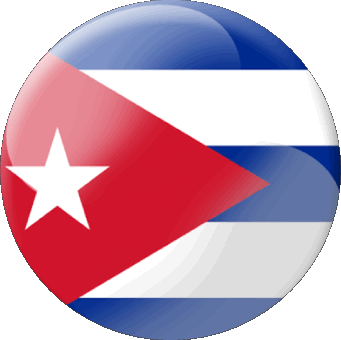 Tondo Cuba America Bandiere 