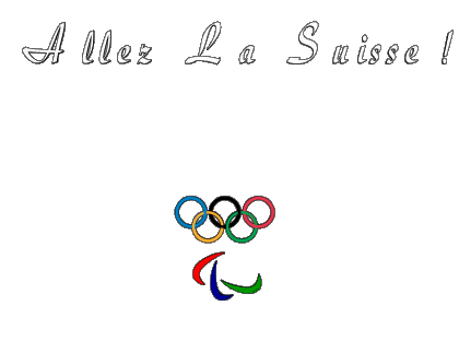 Jeux Olympiques Allez La Suisse Francese Messagi 