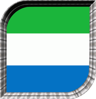 Quadrato Sierra Leone Africa Bandiere 