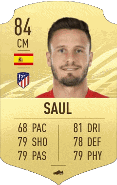 Saúl Ñíguez Esclápez Spagna F I F A - Giocatori carte Videogiochi Multimedia 