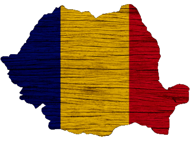 Mapa Rumania Europa Banderas 