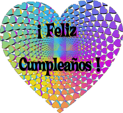 012 Corazón Feliz Cumpleaños Spagnolo Messagi 